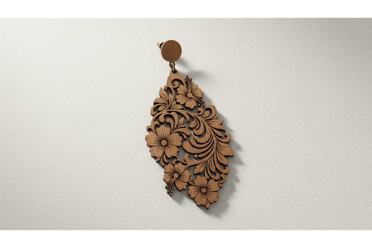 Ornament Dangle Earring Set, a Graphic by hafijul (Photo 5 of 11)