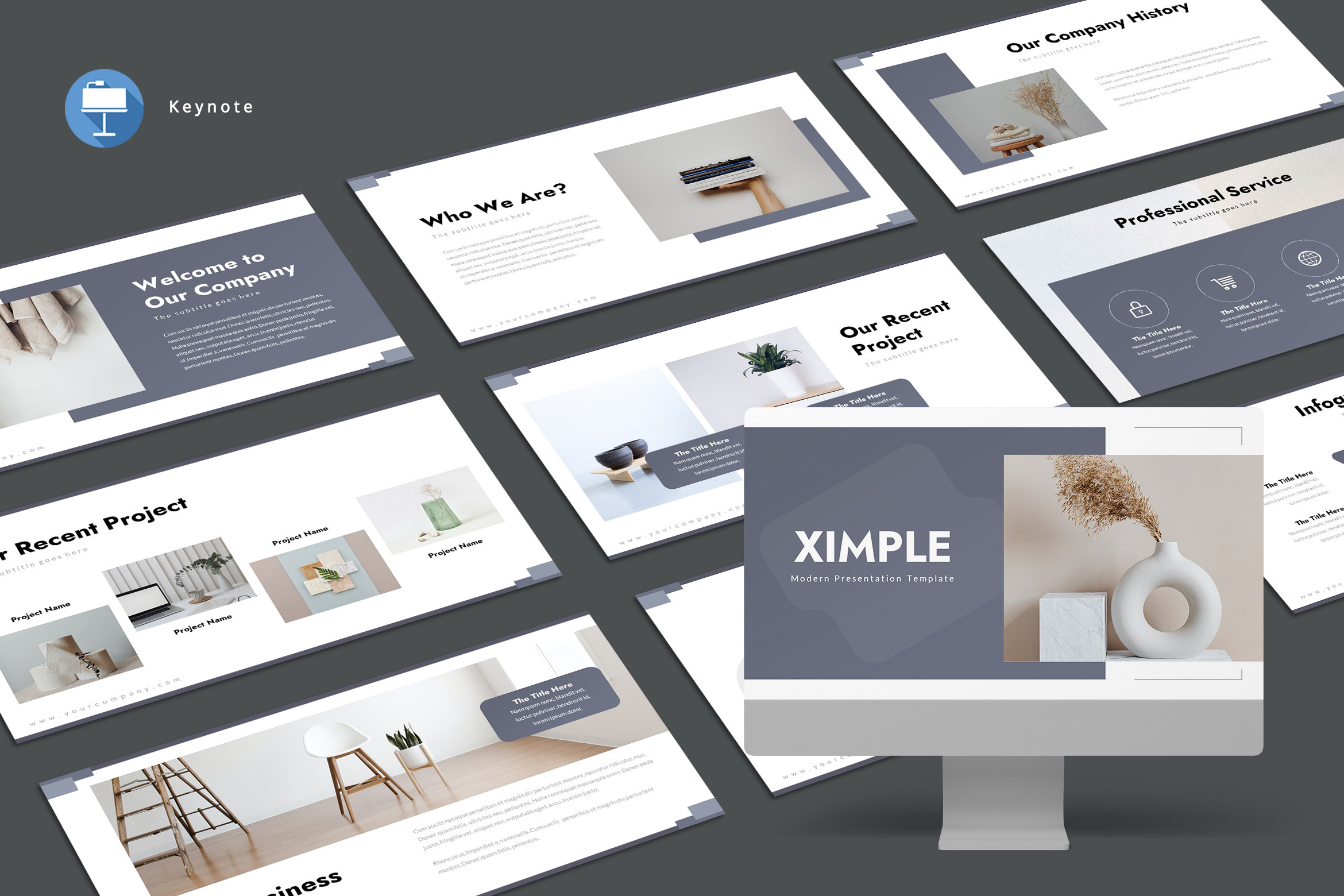 Ximple - Keynote Template, a Presentation Template by AQR Studio