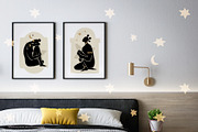 Afro Girls And Golden Moon, a Decorative Illustration by svetlana.belaia (Thumbnail 11 of 12)