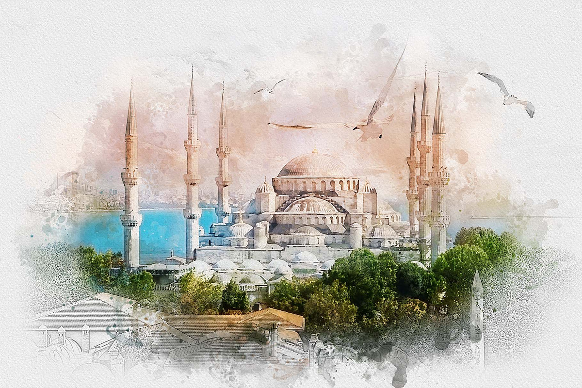 True Watercolor Photoshop Action, an Action Add-On by Photoshop Action (Photo 9 of 11)