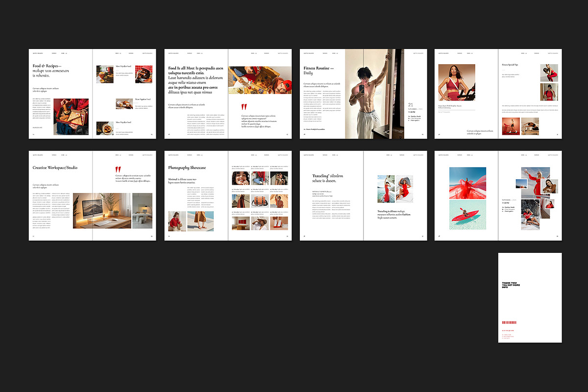 Lifestyle Magazine Template, a Magazine Template by ElvinPrint (Photo 19 of 19)