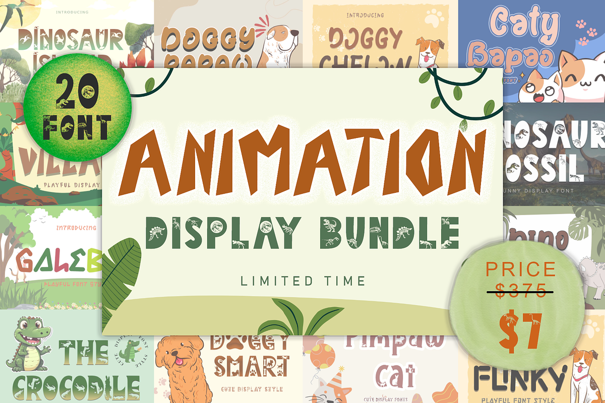 Animation Display Bundle, a Handwritten Font by Yoga Letter
