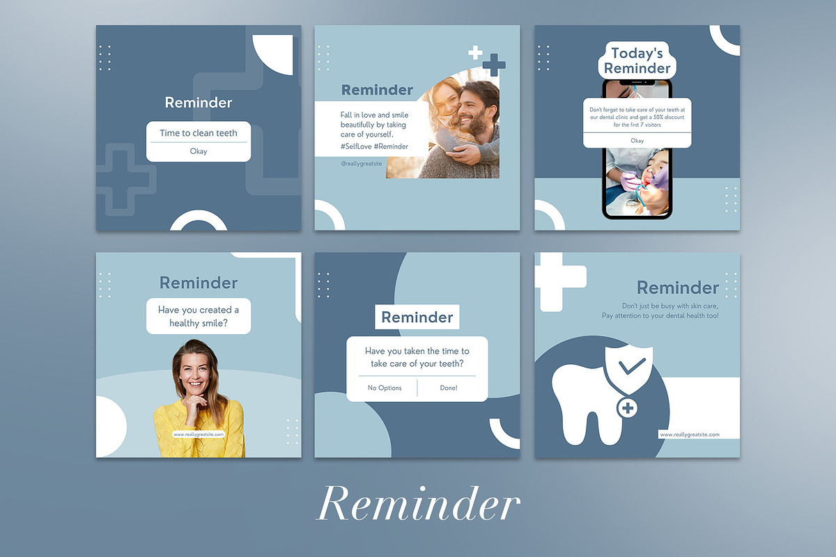Dentist Instagram Template| CANVA, a Social Media Template by Azruca (Photo 14 of 17)