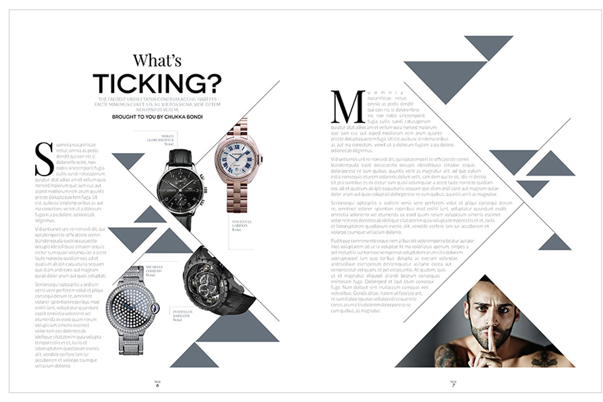 Magazine Template InDesign 10, a Magazine Template by Love Graphic Design (Photo 12 of 28)