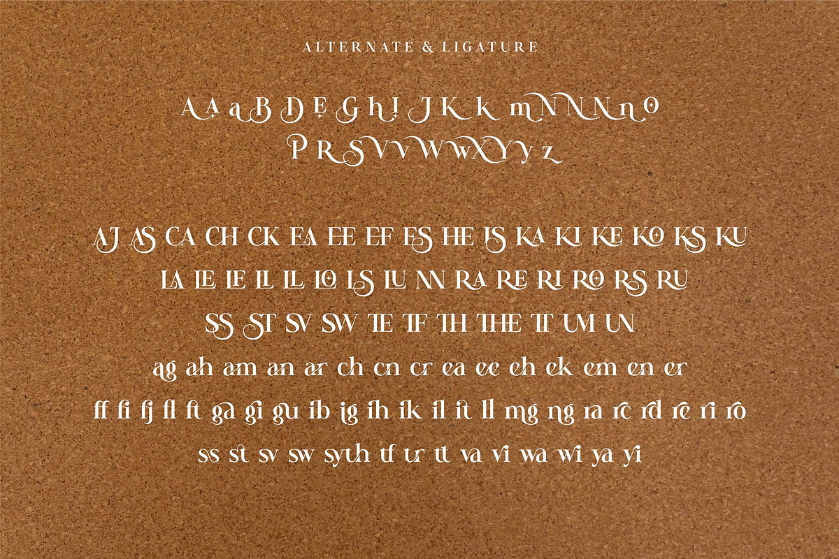 Sweet Brownies Ligature Serif Font, a Serif Font by Dylla_studio (Photo 15 of 15)