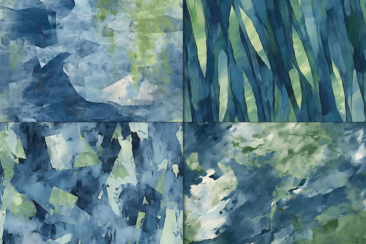 20 Seamless Oil Painting Patterns, a Pattern Graphic by Nordic Design (Photo 8 of 9)