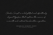 Charlie Script Font, a Script Font by Typebae (Thumbnail 5 of 10)