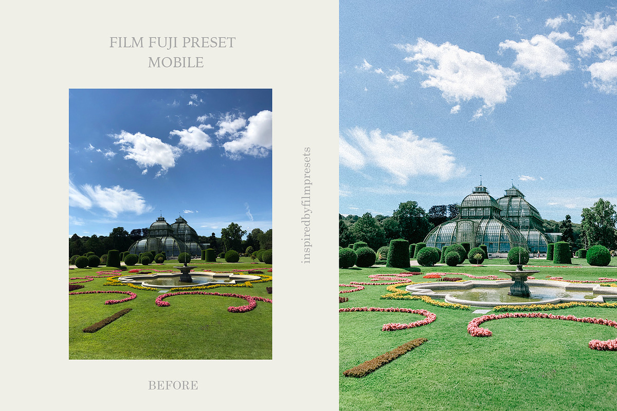 Mobile Lightroom Fuji Film Preset, an Action Add-On by InspiredbyfilmPresets (Photo 5 of 6)