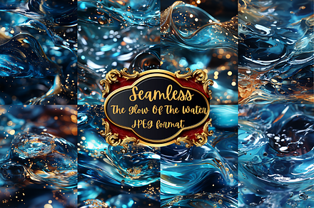 The glow of the water Seamless, a Pattern Graphic by Agnesagraphic (ID 95)