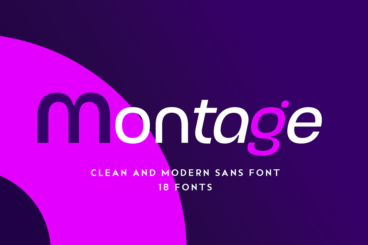Montage, a Sans Serif Font by Umitype (Photo 1 of 10)