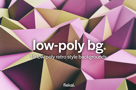 16 Low-Poly Retro Backgrounds