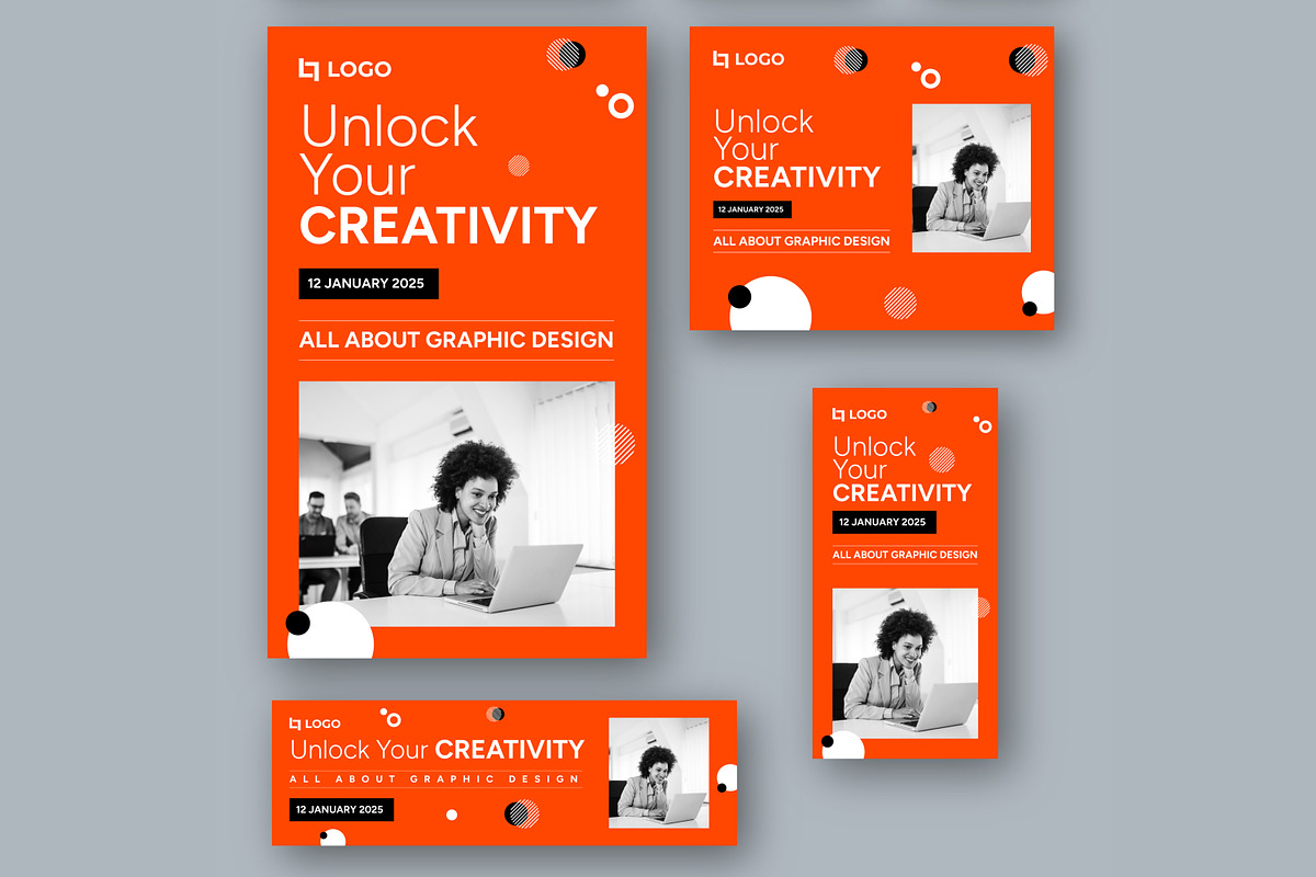 Work Shop Web Banner Set, an UI Kit Template by CreativeShaper (Photo 4 of 4)