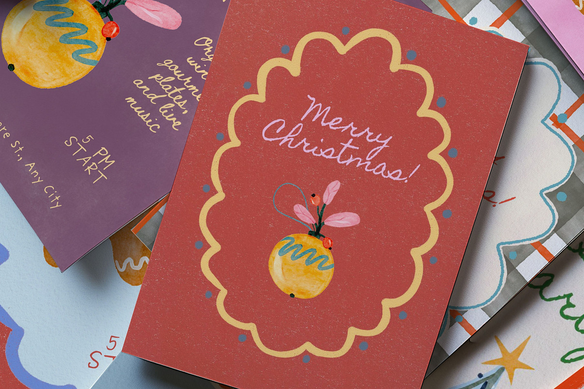 Christmas Series BUNDLE: All 5 in 1, a Seasonal Illustration by Veyla (Photo 50 of 72)