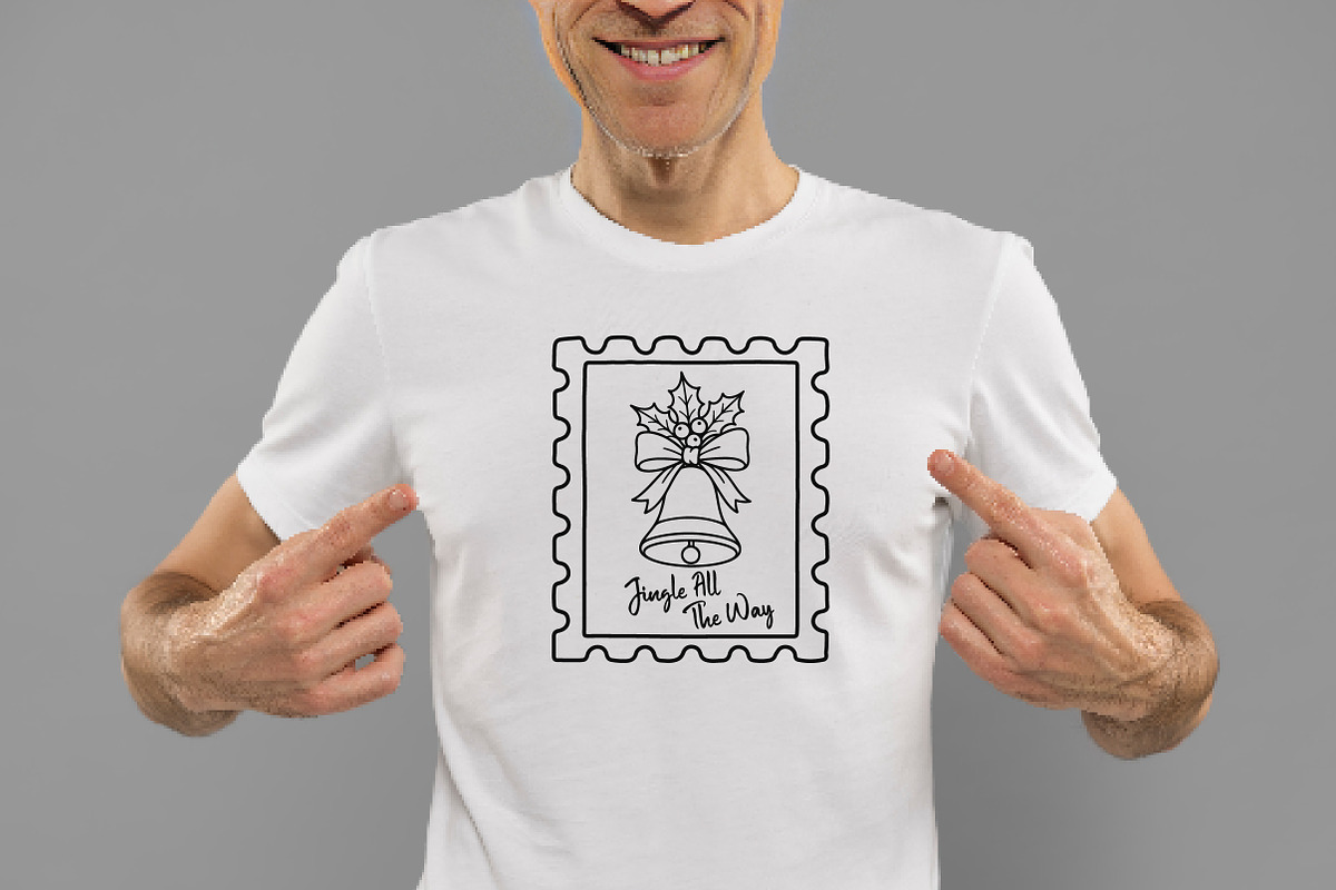 Christmas Bell Stamp PNG, an Illustration by Daily.Designs (Photo 3 of 6)