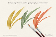 Vector Watercolor Brushes, a Brush Add-On by Komet & Flicker (Thumbnail 3 of 13)