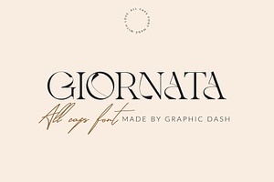 Giornata - All Caps Elegant Font