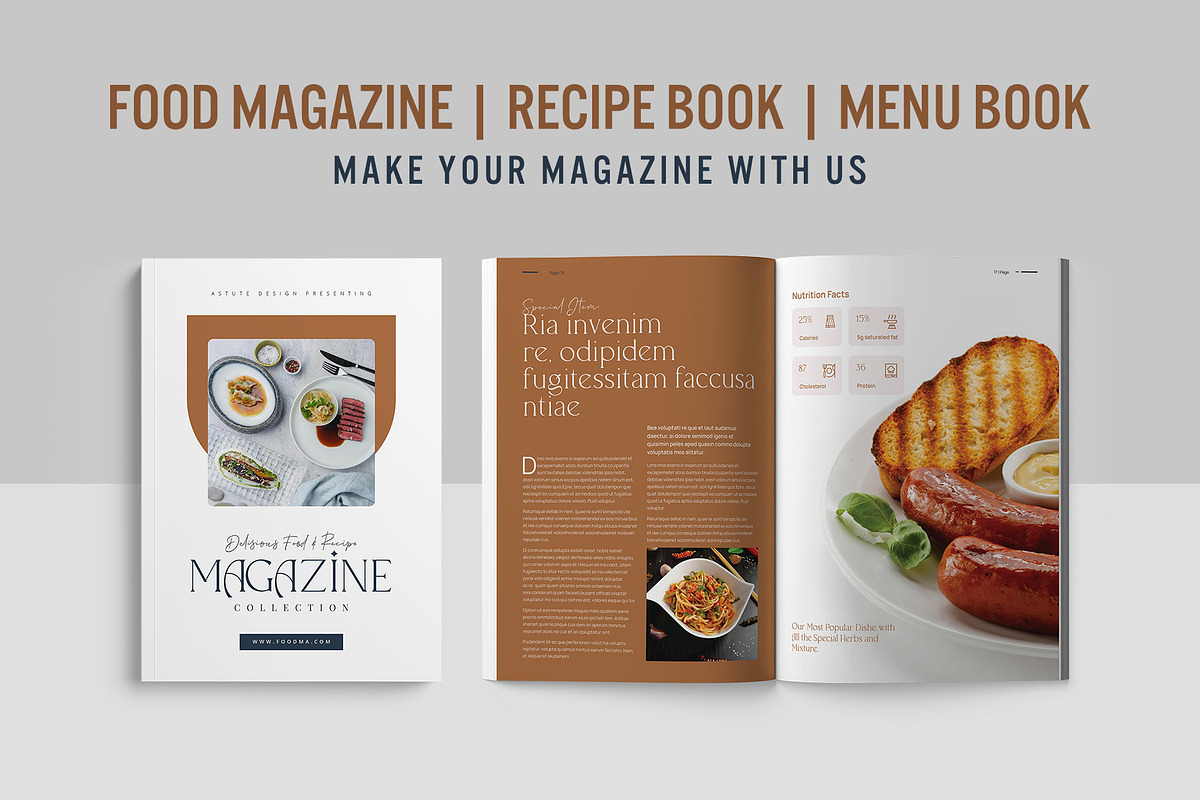Food Magazine Hotel | Restaurant, a Magazine Template by astutedesign11 (Photo 1 of 8)