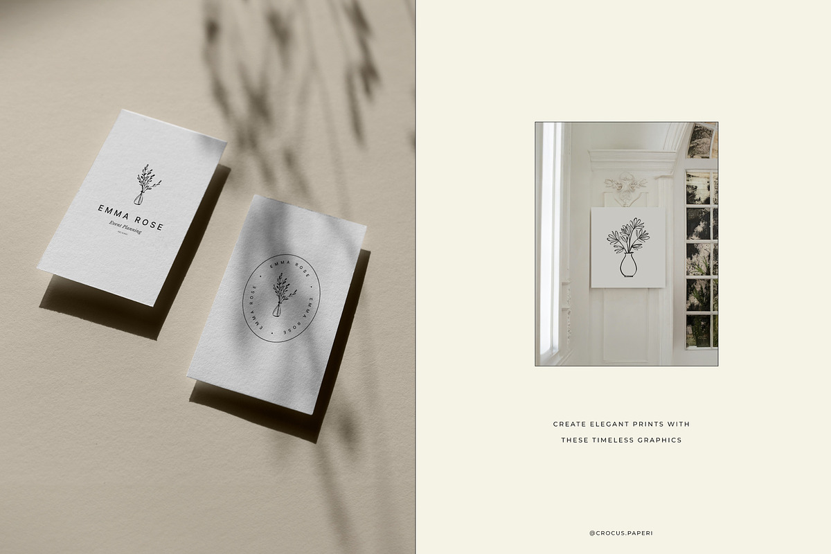 FLORIST'S line art illustrations, a Decorative Illustration by Crocus Paperi (Photo 5 of 6)