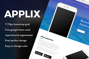 Applix - One Page / Landing PSD