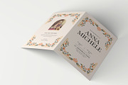 Elegant Floral Funeral Program, a Brochure Template by Neermana (Thumbnail 2 of 4)