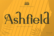 Ashfield - Serif Typeface Font, a Serif Font by Rishsketch (Thumbnail 1 of 15)