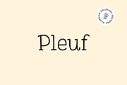 Pleuf, a Slab Serif Font by Polytype (Thumbnail 1 of 6)