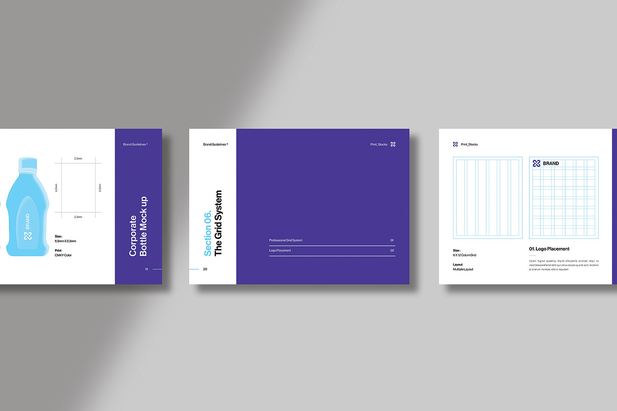 Brand Guideline Template, a Brochure Template by Spark_Creative (Photo 6 of 9)