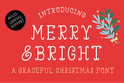 Merry and Bright font, a Serif Font by Nyla.Studio (Thumbnail 1 of 9)