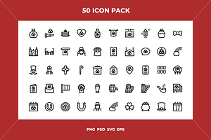 St patricks day icons, an Icon by Wencory