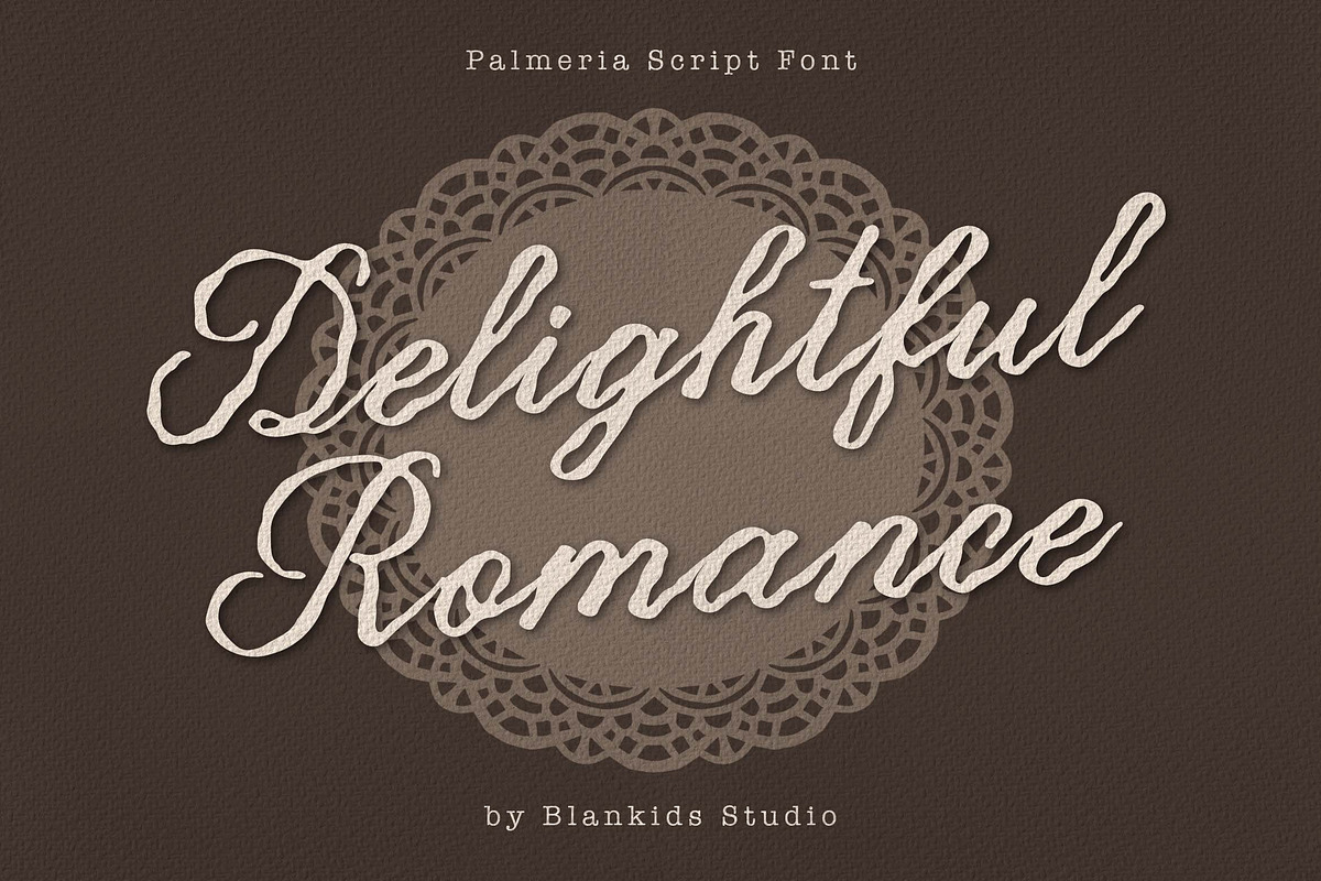 Palmeria a Textured Handwriting Font, a Handwritten Font by Blankids Studio (Photo 2 of 8)