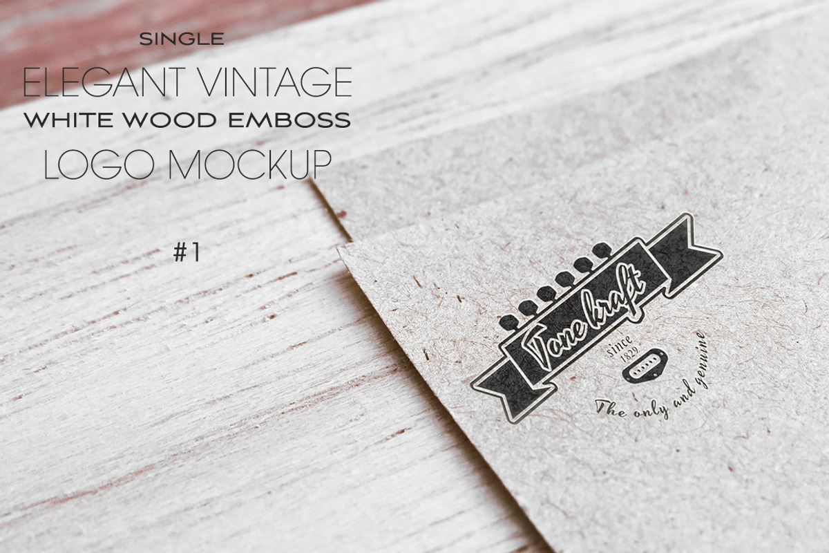Elegant Vintage Logo Mockup #1, a Product Mockup by LuisFaus (Photo 1 of 2)
