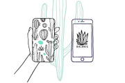 10 Cactus Patterns, a Pattern Graphic by Apolinarias Art (Thumbnail 7 of 9)
