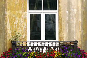 Balcony with flowers, an Architecture Photo by BOOCYS