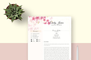 Water Color CV-Resume Template *C, a Resume Template by Showy68 Template (Thumbnail 3 of 5)