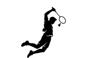 60 Badminton Player Smash Silhouette, a Person Illustration by Amazin_art (Thumbnail 21 of 26)