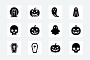 Halloween Ghost Icons Pack, a Solid Icon by Vectorium Studio (Thumbnail 2 of 7)