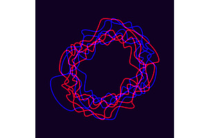 Vector music sound waves, an Illustration by Things for designers
