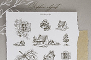 SUMMER MEMORY Watercolor set, a Seasonal Illustration by Anastezia Luneva (Thumbnail 2 of 9)