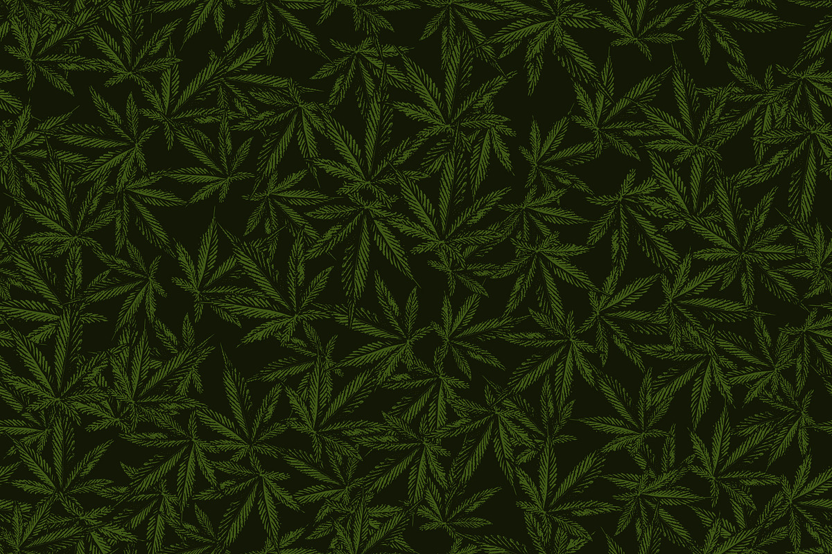 Cannabis Seamless Pattern, a Pattern Graphic by illusign