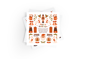 Naive Christmas. Clip arts & cards, a Seasonal Illustration by Renberrry.Store (Thumbnail 5 of 10)