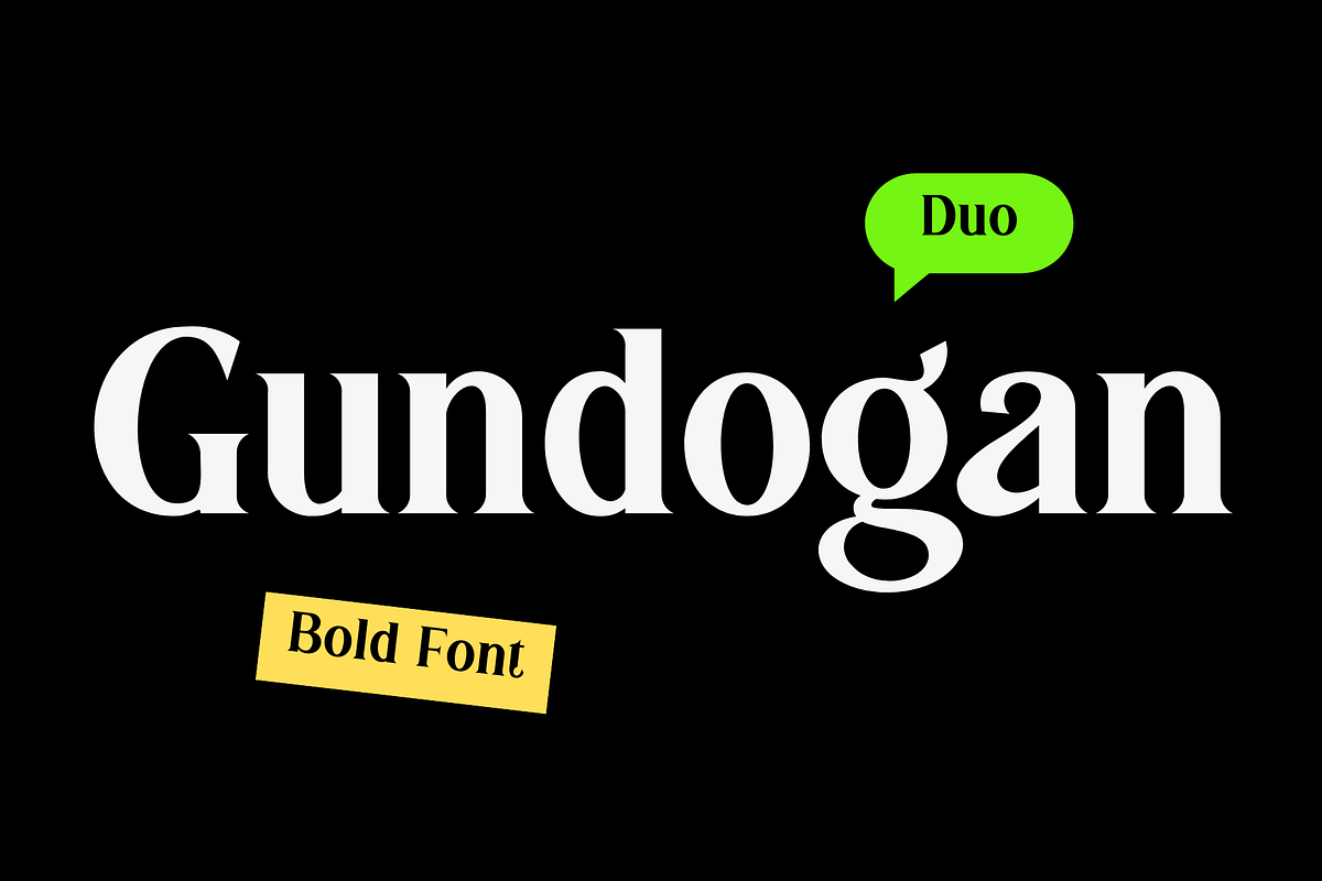 Gundogan | Serif Font, a Font by BearyType Studio (Photo 1 of 10)