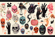 Halloween: Spooky Delights, a Seasonal Illustration by Lilithcollageart (Thumbnail 3 of 10)