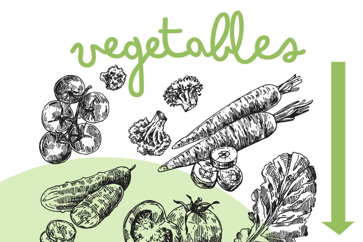 BIG set of food sketches, a Food Illustration by Steshnikova (Photo 2 of 16)