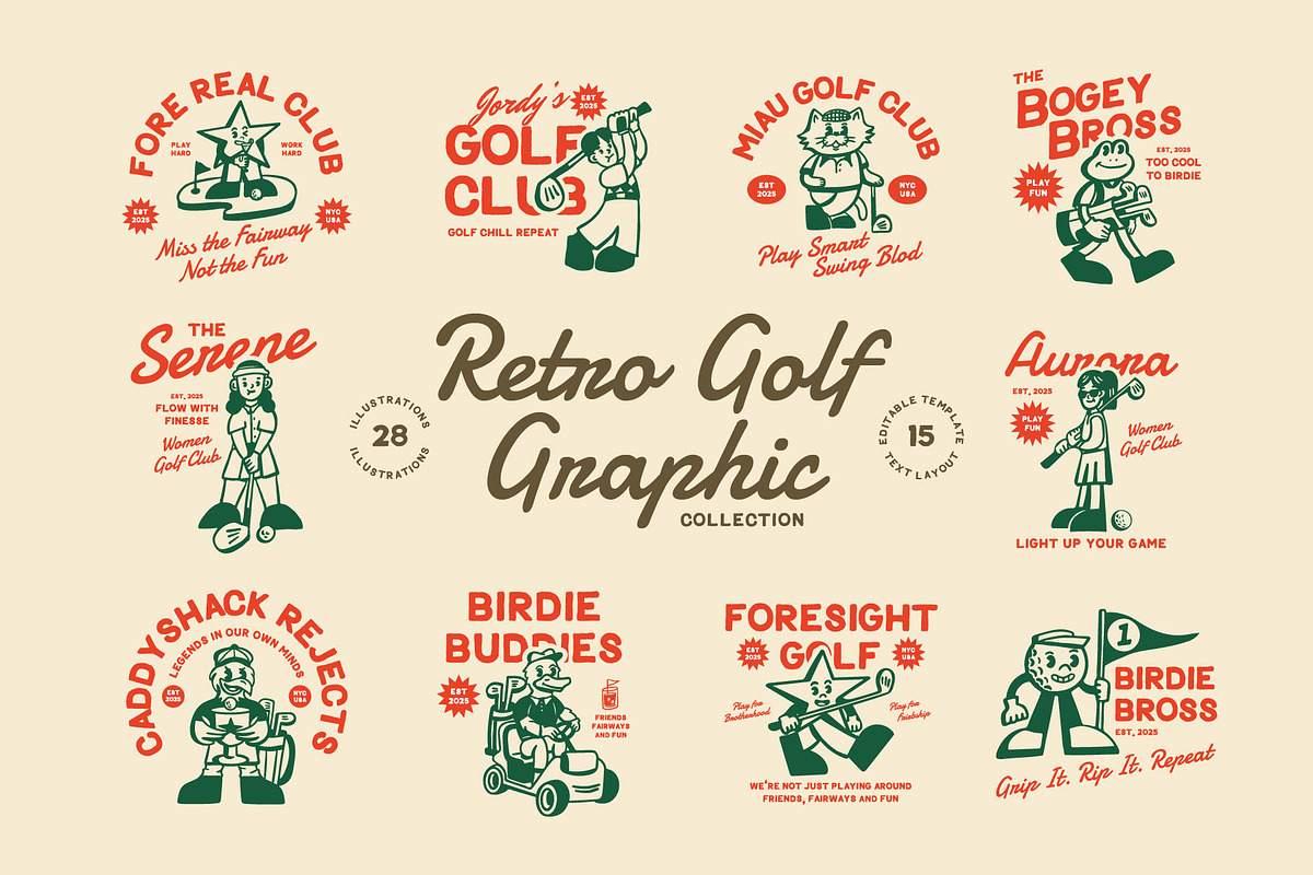 Mascot Golf Graphic, a Sport Illustration by Skilline Supply Co. (Photo 1 of 13)