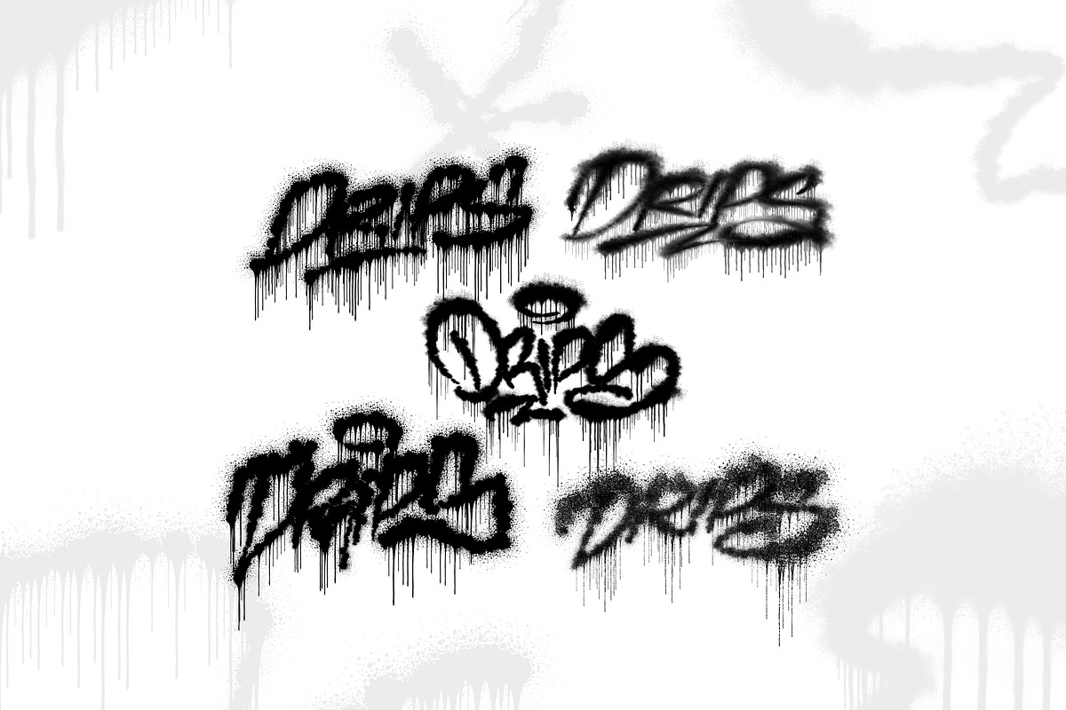 Drip Brush Pack - Procreate, a Brush Add-On by Bakeroner (Photo 4 of 5)