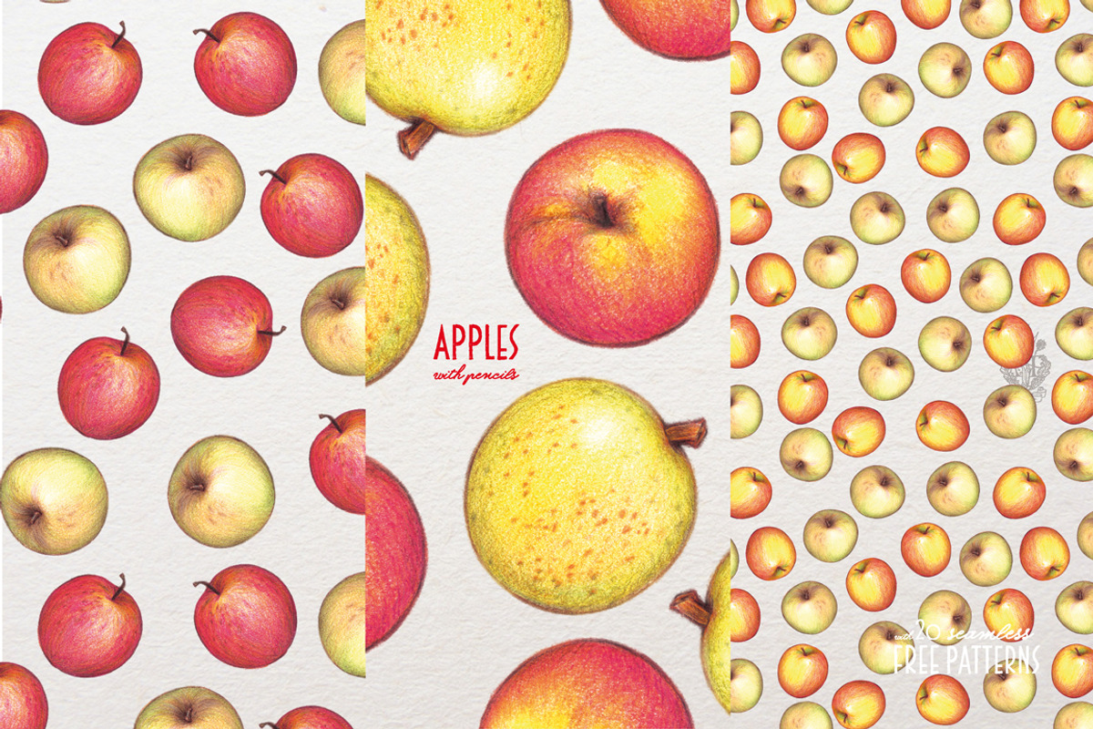 Apples With Colour Pencils + Bonus, a Food Illustration by Andrea Tardivo (Photo 14 of 15)