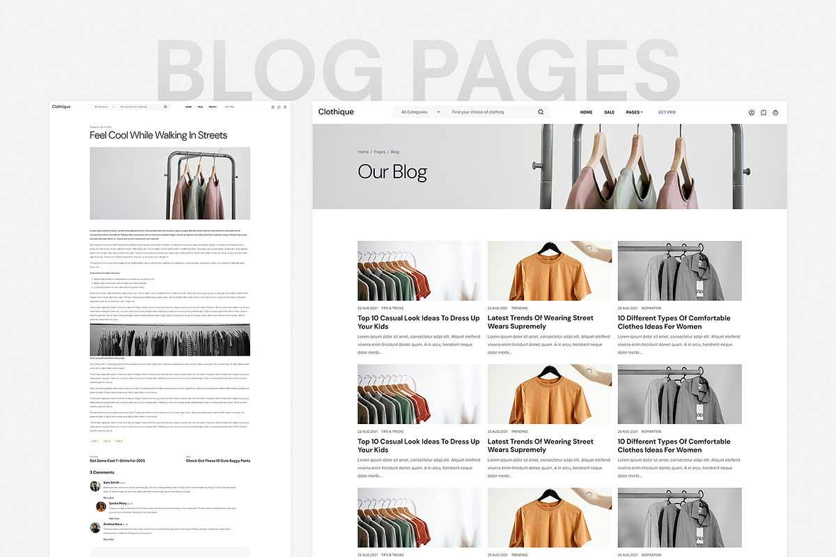 Clothique - eCommerce Store HTML preview 3