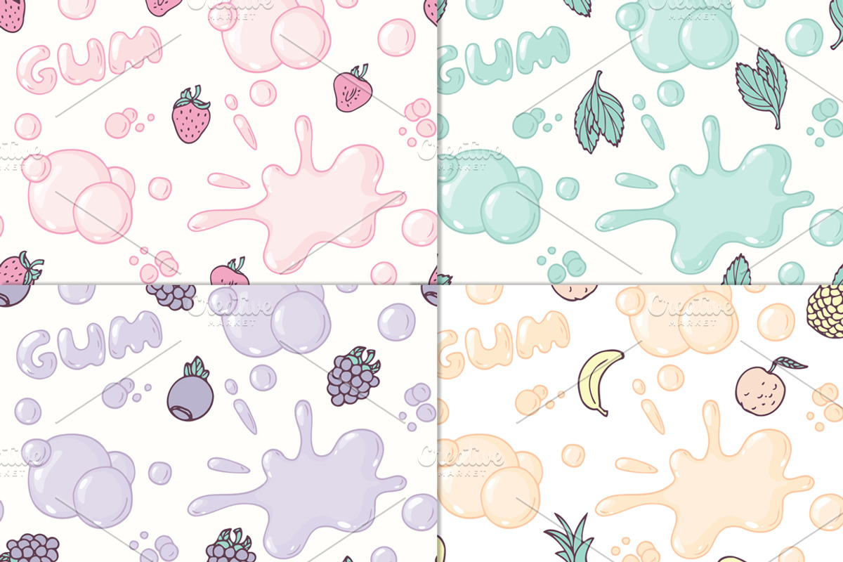 Bubble gum collection, a Pattern Graphic by Zhemchuzhina (Photo 8 of 8)