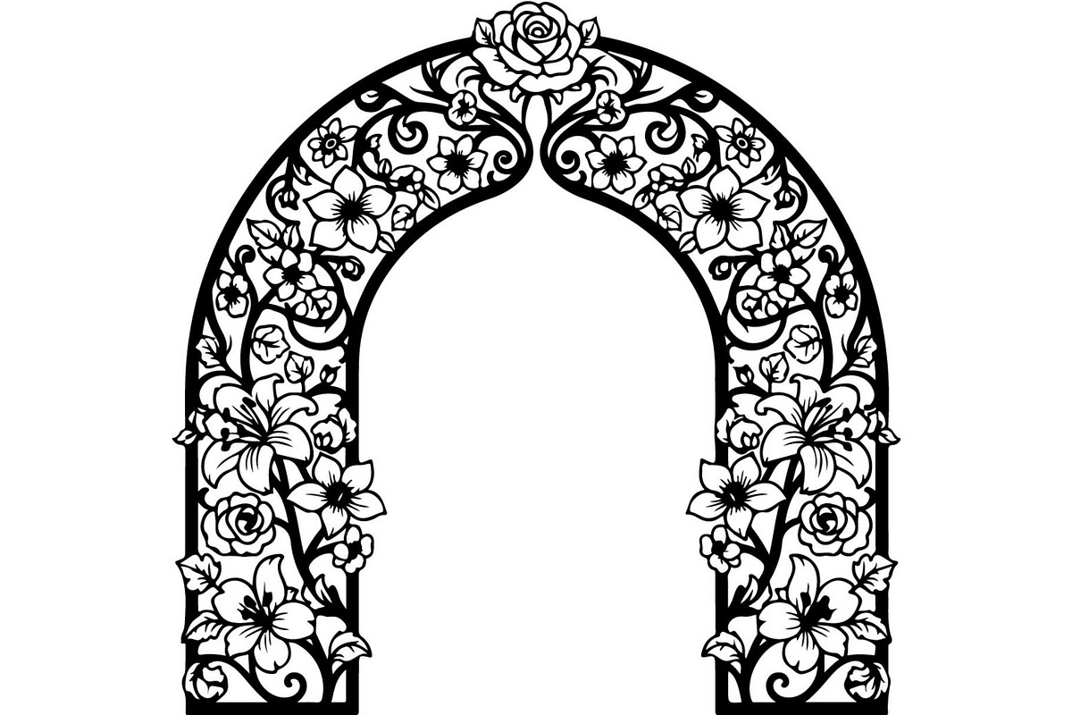 Decorative Arch Window Vector Set, a Decorative Illustration by Designer_Momina (Photo 17 of 21)