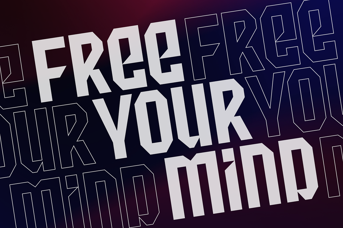 Isagi Blue- Futuristic Typeface, a Font by Lurinzu Studios (Photo 5 of 10)